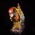 Late 20th Century Gilt Bronze Cloisonné Enamel Rooster Figure With Coin Motif For Sale - Image 4 of 10