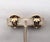 Metal Vintage 1980s Signed Panetta Goldtone Clear Rhinestone Clip Earrings-2 Pieces For Sale - Image 7 of 8