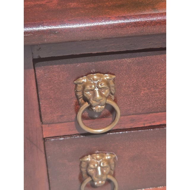 Victorian Antique 1840s Sheraton Work Table Lamp Table Nightstand For Sale - Image 3 of 9