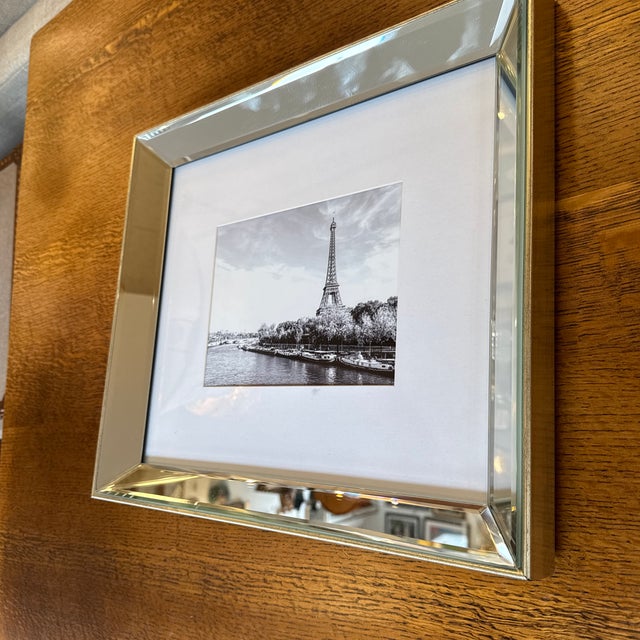 Traditional Parisian Regency Eiffel Tower in Beveled Mirror Frame For Sale - Image 3 of 5