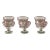 Vintage Italian Glass Footed Dessert Cups- Set of 6 For Sale