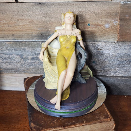 Yellow Flambro Mystic Fairy Figurine - Four Seasons - Summer Elf - By Michael Talbot For Sale - Image 8 of 8