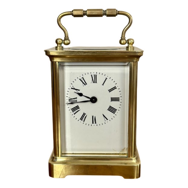 Antique Victorian Brass Carriage Clock, 1880 For Sale