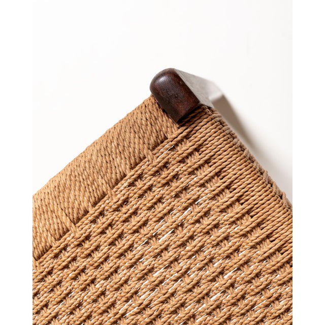 Scandinavian Chairs with Rope Seats, 1960s, Set of 2 For Sale - Image 10 of 11