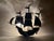 Spanish Galleon Columbus' Santa Maria Sailing Ship Wall Lamp in Wrought Iron, 1950s For Sale - Image 11 of 14