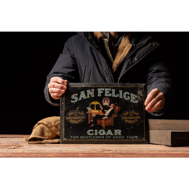 c. 1920s; mfd. by American Art Works for Deisel-Wemmer-Gilbert Corp. - Detroit, MI Original tin on cardboard (TOC) tobacco...