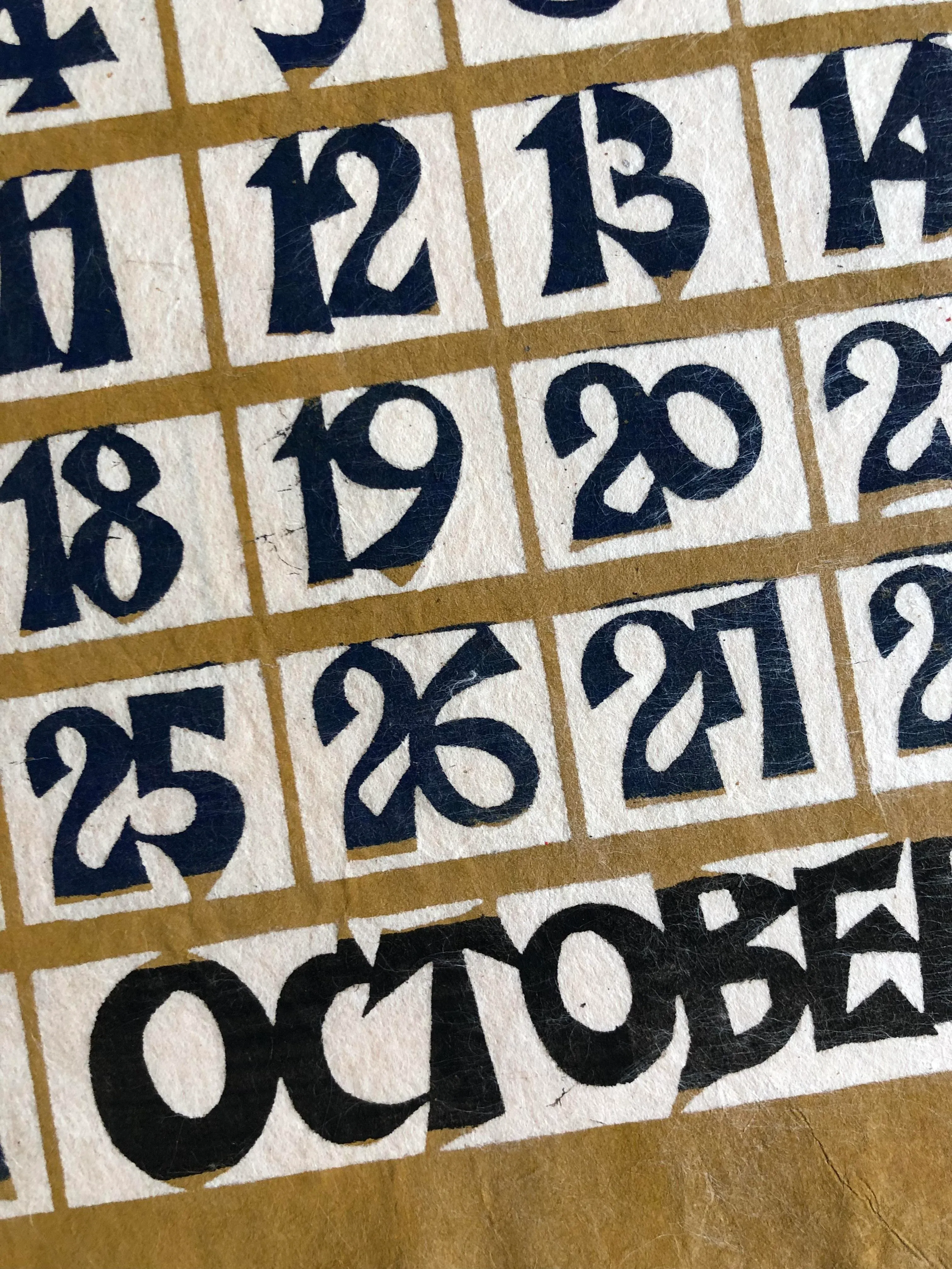 October 1966 Vintage Japanese Calendar Month | Chairish