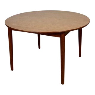 1960s Danish Modern Dining Table With Butterfly Leaf For Sale