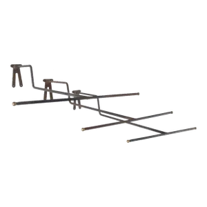 Set of 3 Protruded Vintage Industrial Wall Mounted Metal Clothing Racks