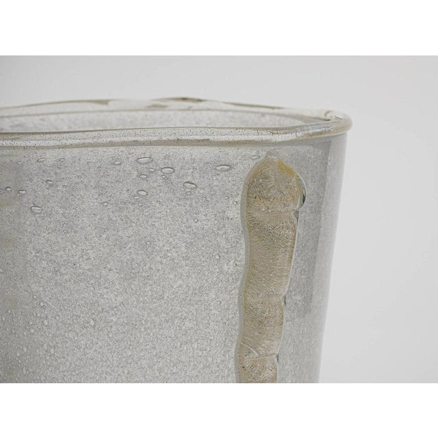 Giant Murano Glass Vase or Ice Bucket in the style of Barovier & Toso For Sale - Image 4 of 18