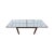 Mid-Century Satined Glass Extendable Dining Table For Sale - Image 9 of 11
