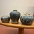 A curated trio of 19th-century blue and white stoneware jars from Vietnam. Each piece is hand-thrown and uniquely...