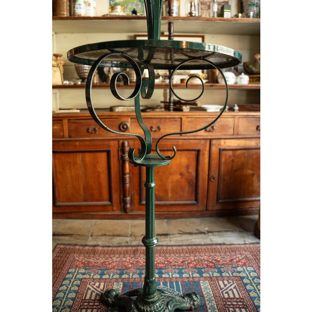 French Cast Iron Garden Table, 1890s For Sale - Image 3 of 12