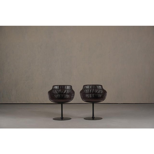 A set of two Flow Armchairs designed by Jean-Marie Massaud for MDF Italia, produced in Italy in the 2000's. The Flow chair...