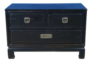 Davis Cabinet Co Chinoiserie Cerused Oak Chest Dresser