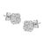 Simple yet classic, these beautiful diamond accent studs are crafted in genuine .925 sterling silver, plated with rhodium...