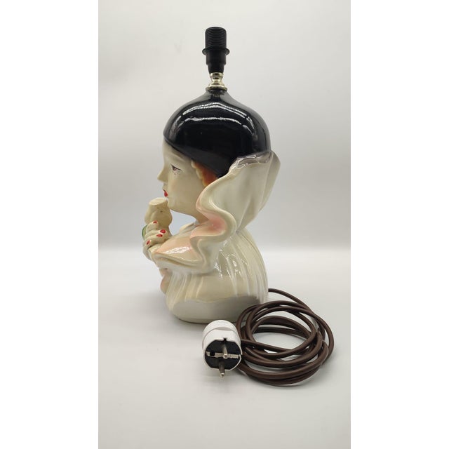 Large Postmodern Art Deco Revival Italian Table Lamp by Vicenze Pierrot, 1980s For Sale - Image 4 of 11