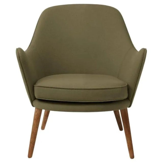 Dwell Lounge Chair in Olive by Warm Nordic For Sale - Image 4 of 4