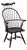 Bench Made Bow Back Painted Finish Windsor Chair For Sale