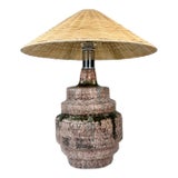 Midcentury Volcanic-Looking Lamp For Sale