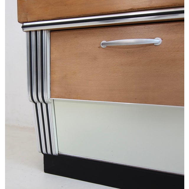 Wood Mid-Century Modern Art Deco Streamlined Butcher's Block, 1930s For Sale - Image 7 of 18