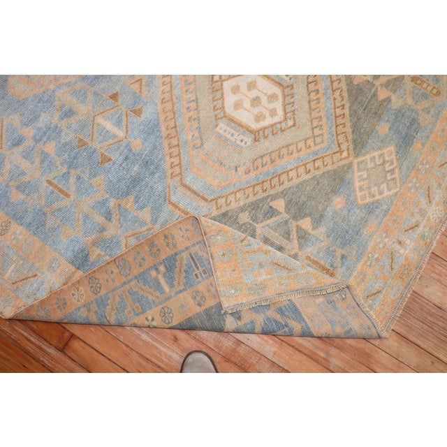 Early 20th Century Blue Tribal Antique Malayer Rug - 5'9" x 8'4" For Sale - Image 5 of 8
