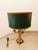 Antique Four-Light Bronze Lamp with Lampshade For Sale - Image 12 of 18