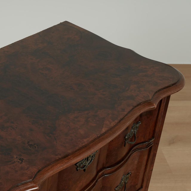 Antique Dutch Burled Wood Commode or Chest For Sale - Image 9 of 17