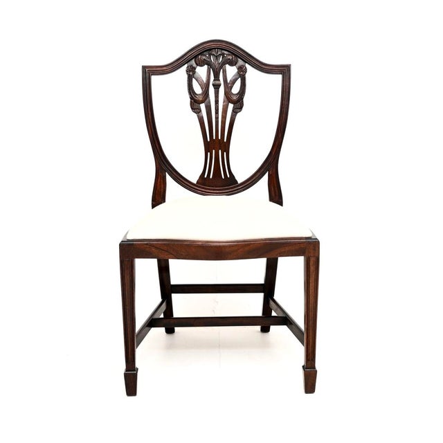 Wood Shield Back Dining Chairs, 1950, Set of 10 For Sale - Image 7 of 11