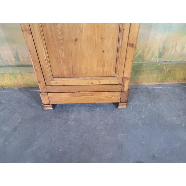 Fir wood wardrobe a beautiful louis philippe style wardrobe in solid fir, in the traditional mountain style, featuring a...