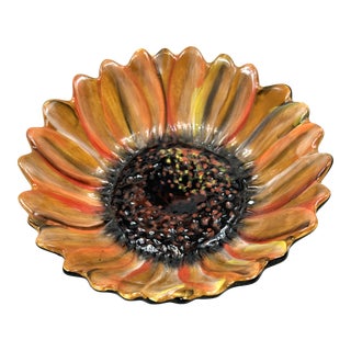 Vintage Sunflower Bowl For Sale