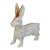 Vintage Cast Iron Rabbit Hare Statue Door Stop Figure For Sale