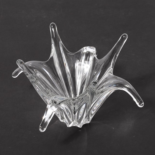 Mid-Century Modern Signed Baccarat Crystal Octopus Bowl For Sale - Image 9 of 15