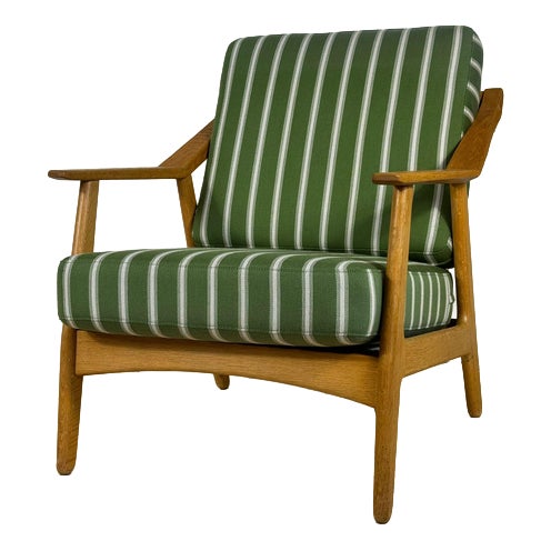 Mid-Century Modern Danish Chair in Teak and Oak Frame from Brockmann-Petersen, 1950s For Sale