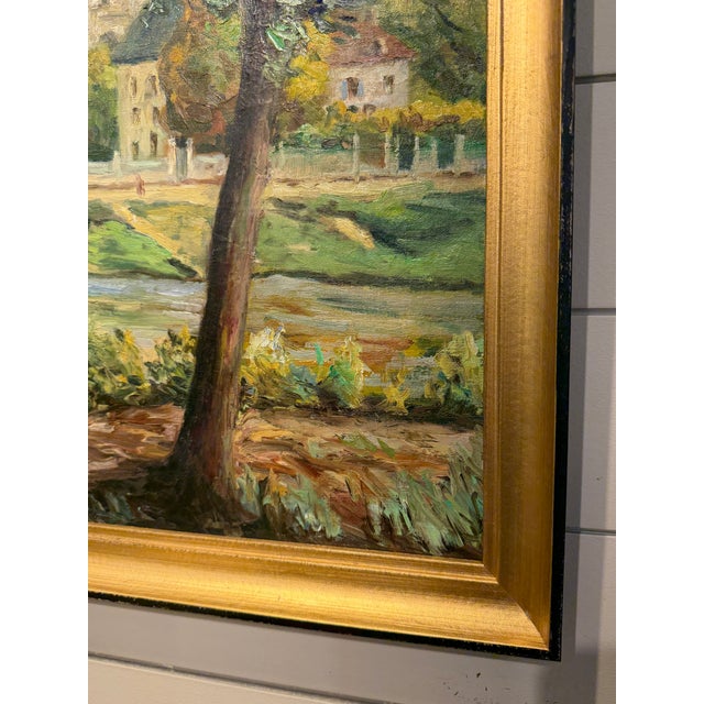 19th Century French Oil on Canvas For Sale - Image 9 of 9