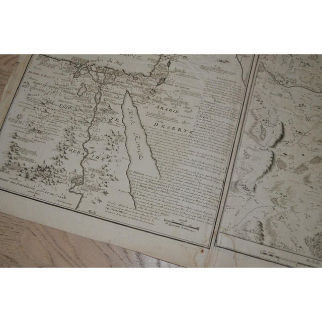 Pair of Rare French Engraved Maps – Ancient & New Thebaid, Nicolas De Fer, 1700 For Sale - Image 9 of 12