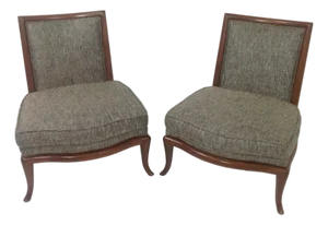Mid Century Modern Slipper Lounge Chairs- A Pair