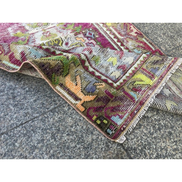 1960s Vintage Handmade Hallway Runner- 2′7″ × 9′2″ For Sale - Image 4 of 11