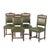 Green Romantic Chairs, 19th Century, Set of 4 For Sale - Image 8 of 8