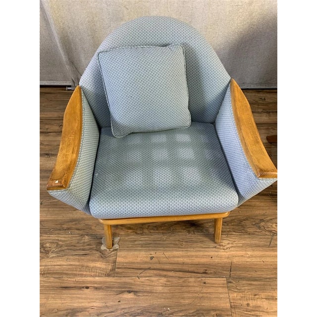 Pair of Mid Century Adrian Pearsall Lounge Chairs Model 1806-C for Craft Associates Pair is sound. Fabric has wear. Finish...