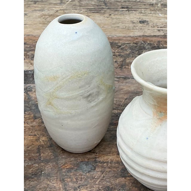 Vintage Trio of Original Studio Pottery Bud Vases For Sale - Image 9 of 12
