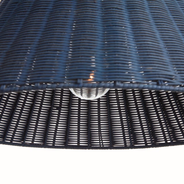 Kenneth Ludwig Chicago Tristan Rattan Pendant For Sale - Image 4 of 5