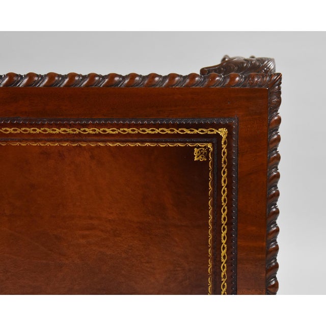 Chippendale Style Mahogany Writing Desk For Sale - Image 15 of 16
