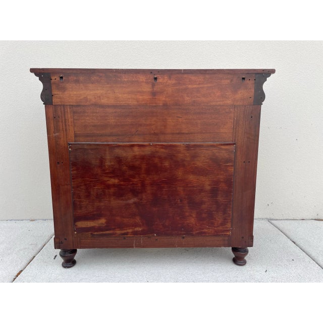 Antique Berkey & Gay Empire Revival Mahogany Petticoat Table For Sale - Image 11 of 11