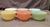 A highly collectible set of six vintage 5-inch cream soup bowls (frequently used as cereal, dessert, or berry bowls today)...