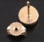 Vintage 14k Opal Doublet Stud Earrings, Pair For Sale - Image 4 of 5