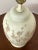Chinoiserie Style Floral Antique White Ceramic Table Lamp For Sale In Houston - Image 6 of 10