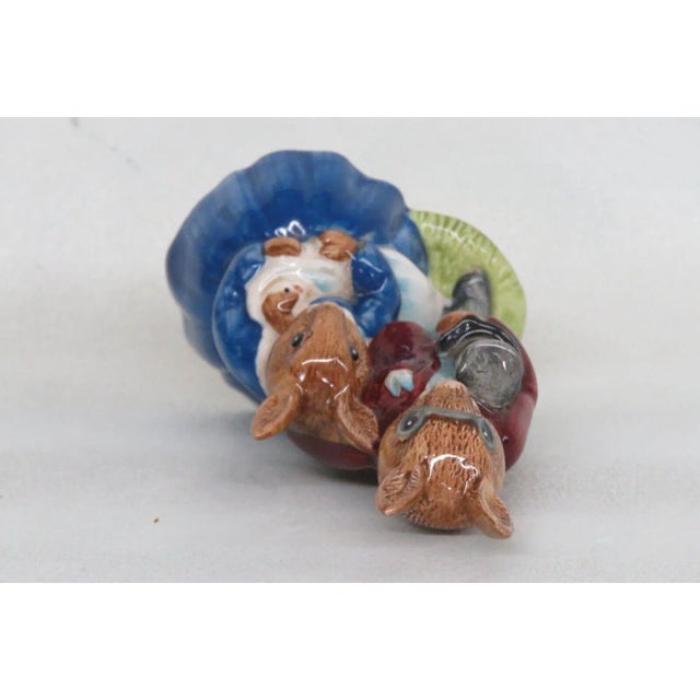 Royal Doulton Porcelain Bunnykins Family Photograph Bunny Rabbit Figurine For Sale - Image 9 of 11