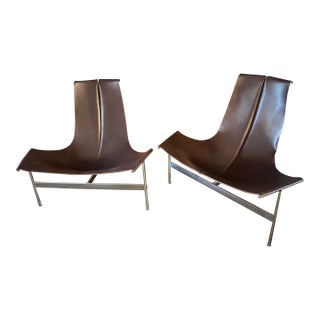 Set of 2 William Katavolos Lounge T-Chairs for Laverne, 1952 For Sale