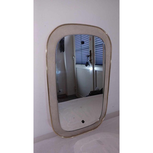 Mid-Century Mirror in the style of Mathieu Mategot, 1960s For Sale - Image 14 of 15